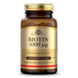 Solgar Biotin 1000 µg kapsulės (50 vnt.)