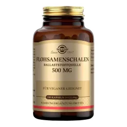 Solgar psyllium lukštai 500 mg kapsulės, 200 vnt