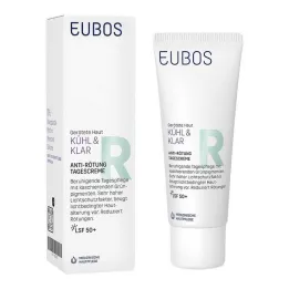 Eubos Cool &amp; skaidrus dieninis kremas nuo paraudimo LSF 50+ , 40 ml
