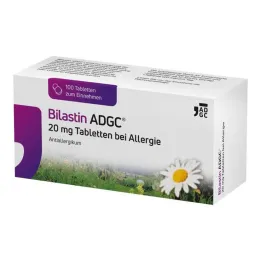 Bilastin ADGC 20 mg tabletės nuo alergijos, 100 vnt