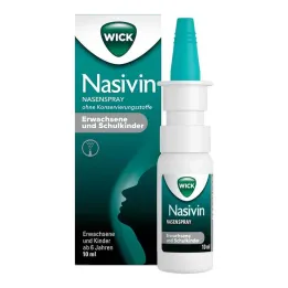 WICK Nasivin nosies purškalas OK suaugusiems / Schulkin.0,5 mg / ml, 10 ml