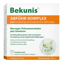 Bekunis vidurius laisvinantis kompleksas plius milteliai, 10X9,15 g