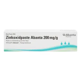 Cinko oksido pasta Abanta 200 mg/g Pasta skirta naudoti ant odos, 50 g