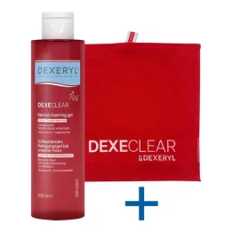 Dexeryl Dexeclear putojantis prausiamasis gelis nešvariai odai, 200 ml
