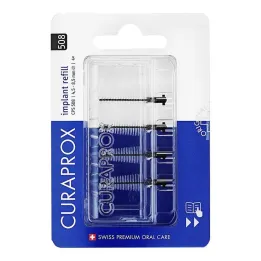 Curaprox Cps 508 tarpdančių šepetėlio implantas 1,7 - 8,5 mm, 4 vnt