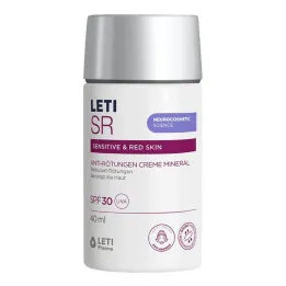 Leti SR Mineralinis kremas nuo paraudimo SPF 30, 40 ml