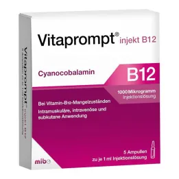 Vitaprompt injekt B12 1000 µg injekcinis tirpalas, 5X1 ml