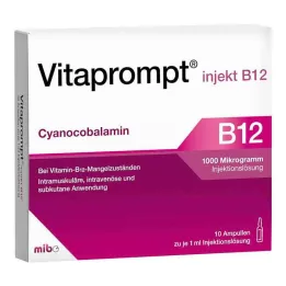Vitaprompt Injekt B12 1000 µg injekcinis tirpalas, 10x1 ml
