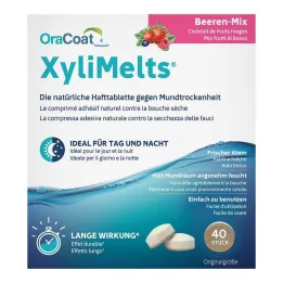 Xylimelts lipnios tabletės uogų mišinys Oracoat, 40 vnt