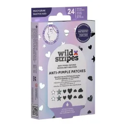 Wild Stripes pleistrai nuo spuogų Holo Clear, 24 vnt