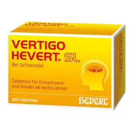 Vertigo Hevert SL tabletės, 260 vnt