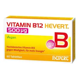 Vitaminas B12 Hevert 500 µg tabletės, 60 vnt