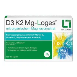 D3 K2 MG-Loges kapsulės, 100 vnt