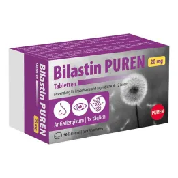 Bilastin Puren 20 mg tabletės, 50 vnt