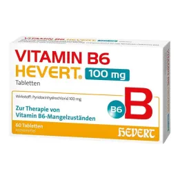 Vitaminas B6 Hevert 100 mg tabletės, 60 vnt