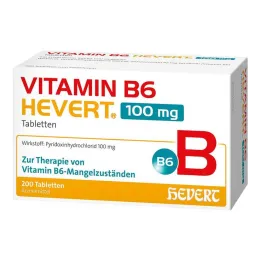 Vitaminas B6 Hevert 100 mg tabletės, 200 vnt