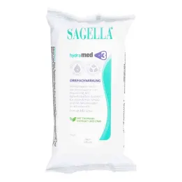 Sagella hidratuotos valymo servetėlės, 15 vnt