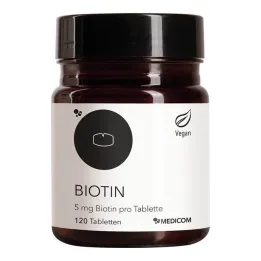 Biotinas 5 mg biotino vienoje tabletėje, 120 vnt
