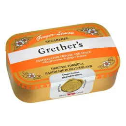 Grethers Ginger Lemon be cukraus, 110 g