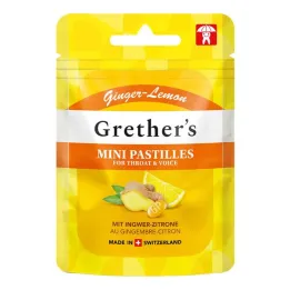 Grethers Ginger Lemon be cukraus, 30 g