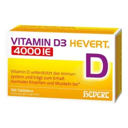 Vitaminas D3 Hevert 4000 TV tabletės, 100 vnt