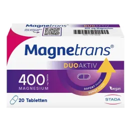 Magnetrans duo-active 400 mg tabletės, 20 vnt
