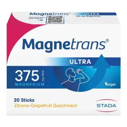 Magnetrans Ultra 375 mg tiesioginės granulės, 20 vnt
