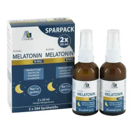 Melatoninas 1 mg miego purškiklis, 2x50 ml