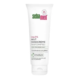 Sebamed Akut rankų kremas Urea 5% be kvapiųjų medžiagų, 75 ml