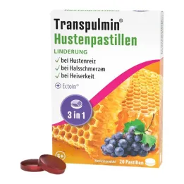 Transpulmin pastilės nuo kosulio, 20 vnt