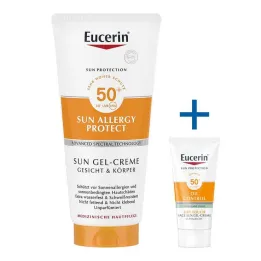 Eucerin saulės alergijos gelis LSF 50 + , 200 ml