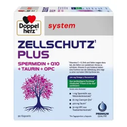 Doppelherz Cell Protection Plus sperma.+ Q10 + Taurinas + OPC, 90 vnt