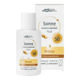 Apsauga nuo saulės &amp; skysta įdegio bronza LSF 50 + , 50 ml