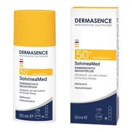 Dermasence Solvinea Med apsauginis kremas nuo saulės veido LSF 50+, 50 ml