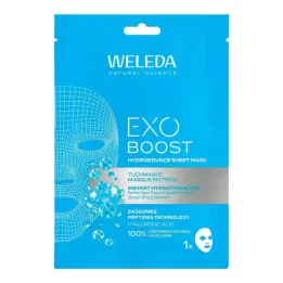 Weleda Exo Boost Hydrobounce lakštinė kaukė drėkina, 20 ml