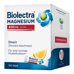 Biolectra Magnesium 400 mg ultra Direct Lemon, 100 vnt
