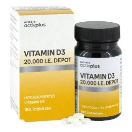 Activplus Vitaminas D3 20 000 TV depo tabletės (180 vnt.)