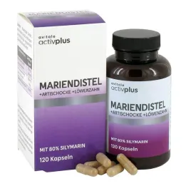 Activplus pieno usnis + artišokas + kiaulpienės kapsulės, 120 vnt