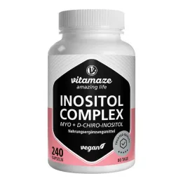Inozitolio kompleksas Chromas + Vitaminas B6 + Folio rūgšties kapsulės, 240 vnt