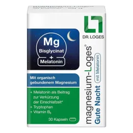 Magnesium Loges Labanakt su melatonino kapsulėmis, 30 vnt