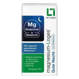 Magnesium Loges Labanakt su melatonino kapsulėmis, 60 vnt