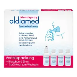 Aldiamed burnos purškalas seilių papildams, 4x50 ml