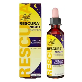 Bacho gėlių Rescura Night lašai be alkoholio, 20 ml