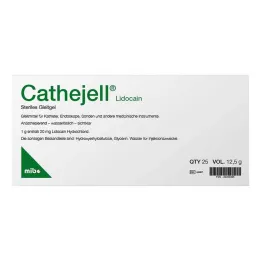 Cathejell Lidocaine sterilus lubrikantas Zhs 12,5 g, 25 vnt