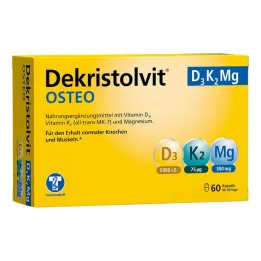 Dekristolvit Osteo D3K2 Mg kapsulės, 60 vnt